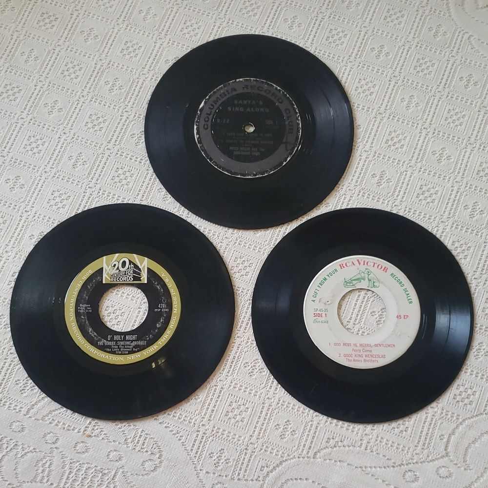 Vintage Christmas Lot of 3 Vinyl Records